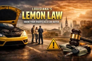Read more about the article Louisiana Lemon Law: Can You Get a Refund for a Defective Car?