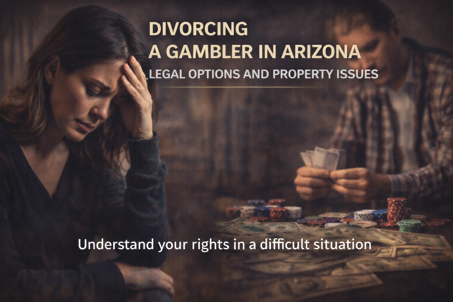 Read more about the article Divorcing a Gambler in Arizona: How to Protect Your Money, Children, and Peace of Mind