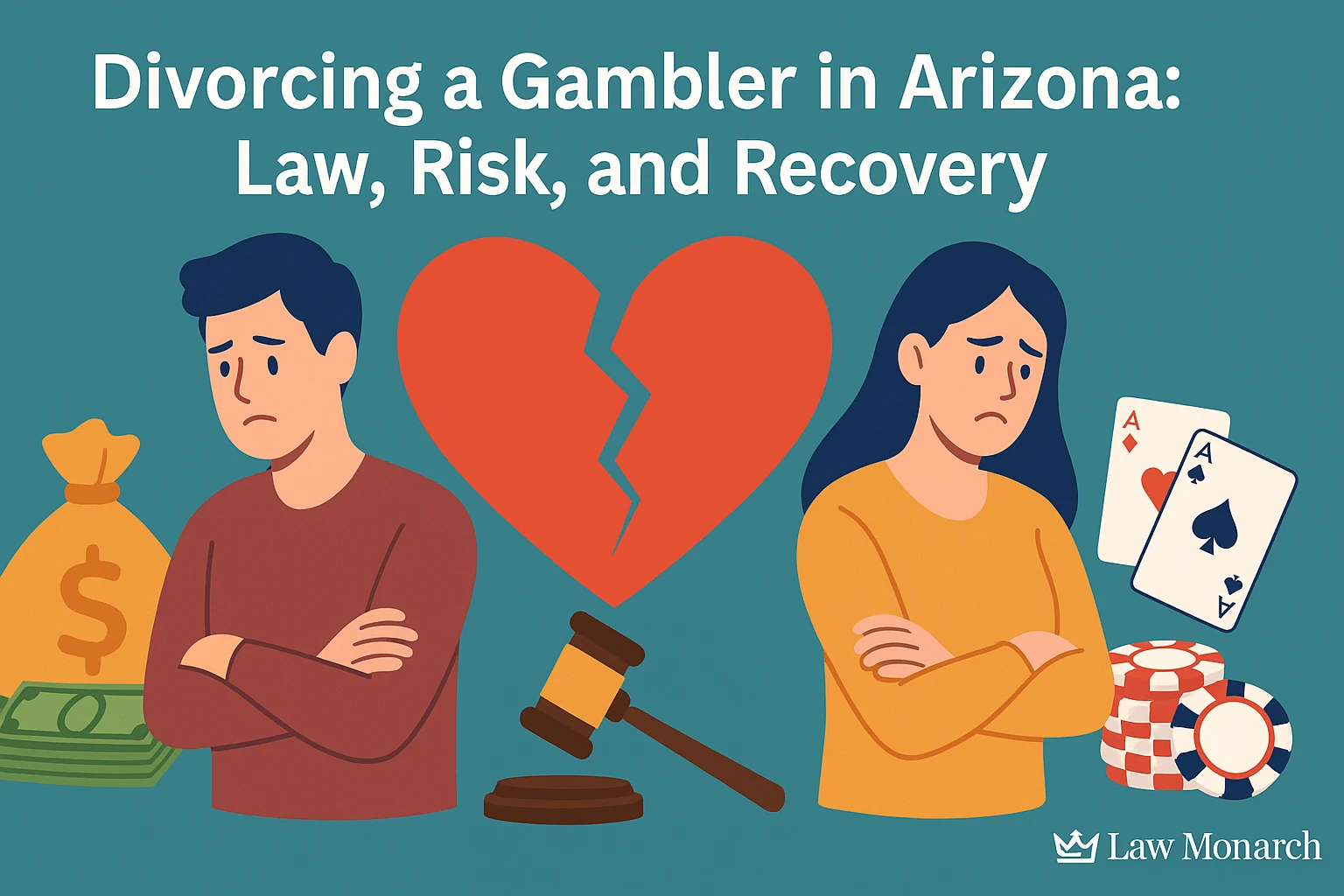 Read more about the article Divorcing a Gambler in Arizona: How to Protect Your Money, Children, and Peace of Mind