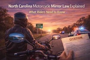 Read more about the article Does North Carolina Have a Mirror Law for Motorcycles? Full Guide for Riders