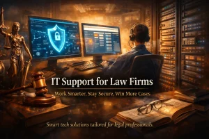 Read more about the article IT Support for Law Firms: Work Smarter, Stay Secure, Win More Cases