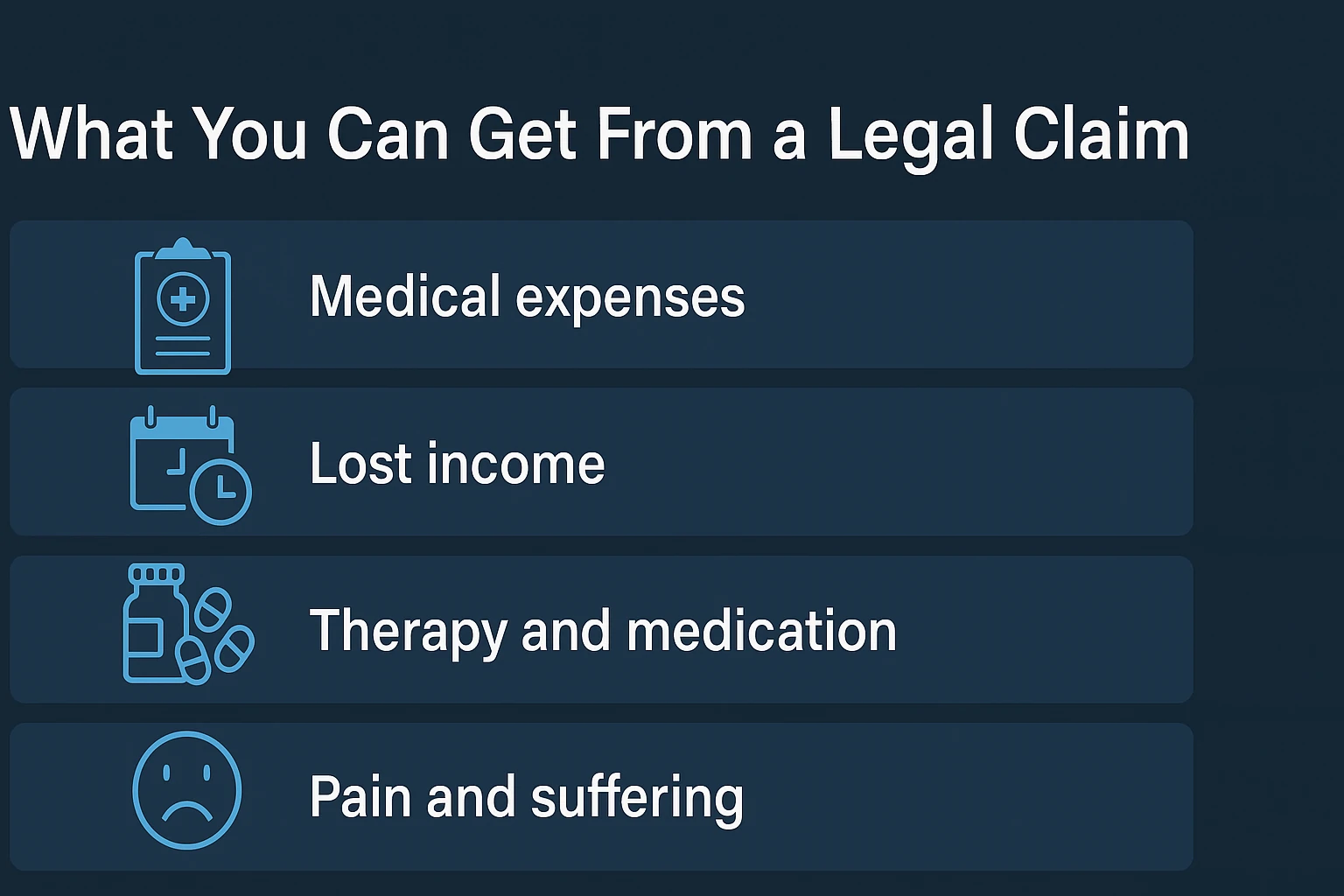 What You Can Get From a Legal Claim