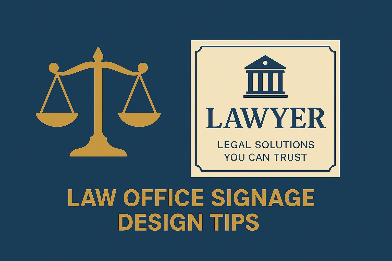 Classic Symbols That Define a Law Office Sign in Taylorsville