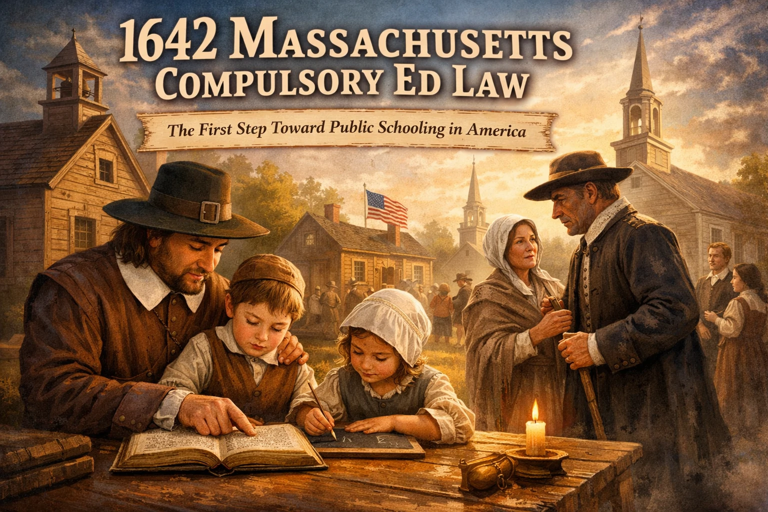 You are currently viewing 1642 Massachusetts Compulsory Ed Law: The First Step Toward Public Schooling in America